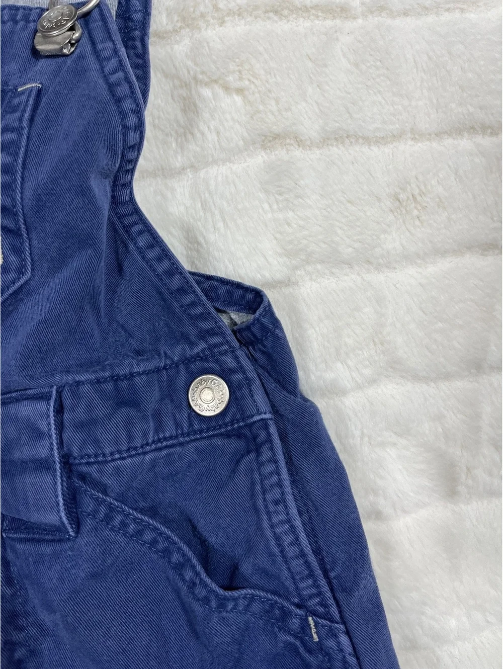 Y2K VTG Baby Gap Sept 2001 Blue 2T Unisex Lined Fall Winter Boys School Overalls